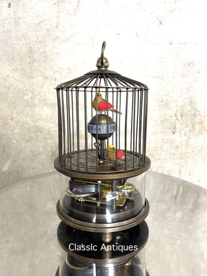 นาฬิกากรงนก ทองเหลือง สะสมA3 รูปที่ 10