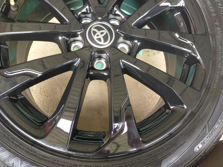 แม็กโตโยต้า ขอบ18 สีอบpowder coat พร้อมยางดันลอป 225 50 18 ปี24 ยางสวยทุกเส้นใส่ chr innova camry revo vigo อื่นๆ 5 รู 114 รูปที่ 5