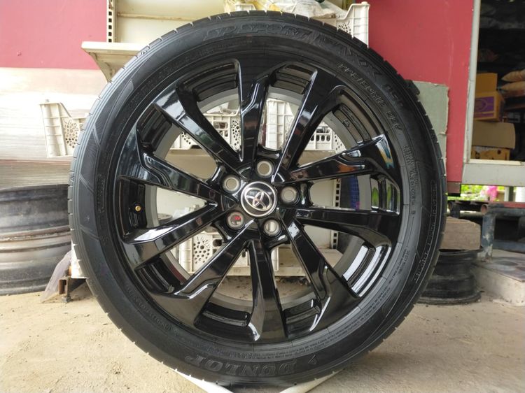 แม็กโตโยต้า ขอบ18 สีอบpowder coat พร้อมยางดันลอป 225 50 18 ปี24 ยางสวยทุกเส้นใส่ chr innova camry revo vigo อื่นๆ 5 รู 114 รูปที่ 2