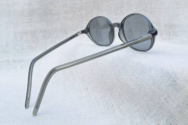 แว่นตาหัตถศิลป์แบรนด์สุดท้ายในชีวิต จอห์น เลนนอน ฮาคุซัน เมกาเนะ โมเดลอมตะ–วงรี–คลาสสิค เลนส์กระจกคริสตัลญี่ปุ่น สีเทาท้องฟ้า...Authentic Vintage HAKUSAN MEGANE Handcrafted in Ueno, Japan รูปที่ 10