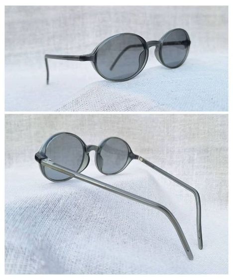 แว่นตาหัตถศิลป์แบรนด์สุดท้ายในชีวิต จอห์น เลนนอน ฮาคุซัน เมกาเนะ โมเดลอมตะ–วงรี–คลาสสิค เลนส์กระจกคริสตัลญี่ปุ่น สีเทาท้องฟ้า...Authentic Vintage HAKUSAN MEGANE Handcrafted in Ueno, Japan รูปที่ 13