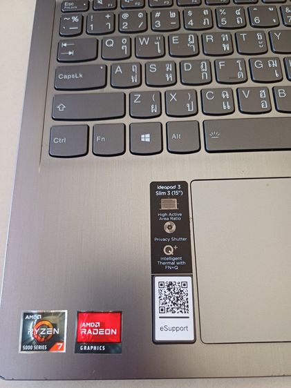 ขายโน๊ตบุ๊คเลโนโว Notebook Lenovo IdeaPad1 Ryzen 7 5700U Ram 8GB จอ 15.6 การ์ดจอแยก AMD ที่ชาร์จ กระเป๋า สภาพสวย เล่นเกมออนไลน์  สนใจคุยได้ค รูปที่ 7