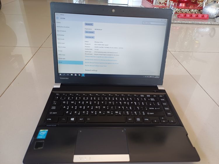 ขายโน๊ตบุ๊คโตชิบา Notebook Toshiba R30 Core i7 Ram 8GB HD 500GB จอ 14นิ้ว ที่ชาร์จ กระเป๋า สภาพสวย ใช้งานปกติ อุปกรณ์ เครื่อง ที่ชาร์จ รูปที่ 3