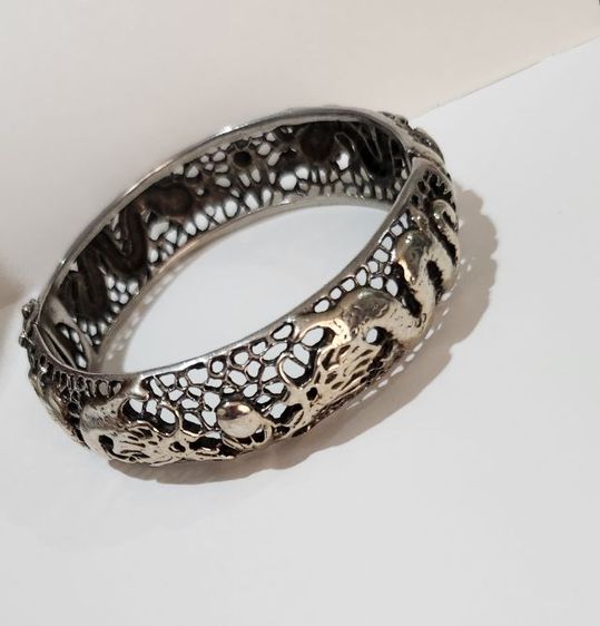 กำไลเงินมังกร. 2บาท  (31กรัม) รูปที่ 3