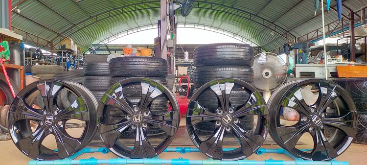 แม็กฮอนด้า ขอบ18 กว้าง7 et50 สีอบpowder coat ใส่CRV accord HRV อื่นๆ 5 รู 114 รูปที่ 9