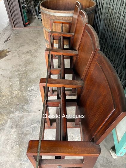 เก้าอี้ โรงหนัง ไม้สักสะสม รูปที่ 11