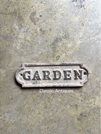 แผ่นเหล็กหล่อ GARDEN STAFF ONLY สะสม รูปที่ 7