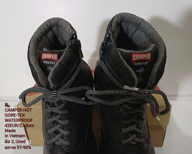 CAMPER HOT GORE-TEX, WATERPROOF Boots 42EU(27.5cm) Original ของแท้ มือ 2 สภาพใกล้เคียงของใหม่, รองเท้าบู้ท CAMPER หนังแท้ พื้นเต็ม สวยมาก รูปที่ 8