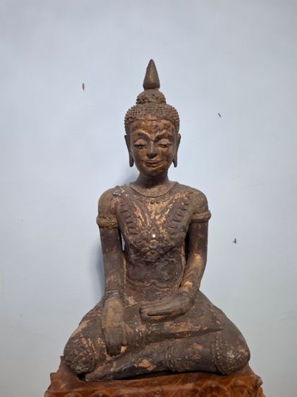 🚩(มาใหม่) พระบูชาทรงเครื่องเนื้อดินเผาสมัยอยุธยา รูปที่ 3