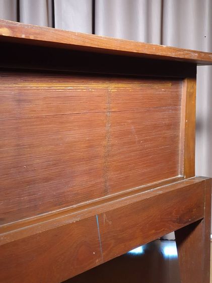 ลดราคา อาร์มแชร์ทรงลึกแถมเบาะนุ่มๆ งานช่างเชียงใหม่ ไม้สักผสมไม้ไผ่ทำสีวอลนัท รูปที่ 4