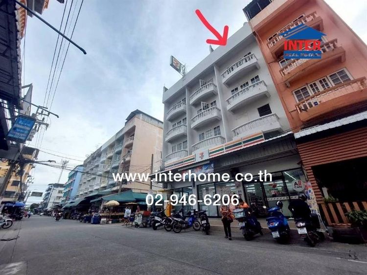 อาคารพาณิชย์ 4.5 ชั้น 19 ตร.ว. อาคารพาณิชย์ ซอยเจริญใจ(โรงงานปากกาตราม้า) ถนนเทพารักษ์ ขาเข้า ถนศรีนครินทร์ เมืองสมุทรปราการ สมุทรปราการ