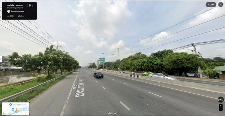 ขายที่ดิน 50 ไร่ ติดถนนรังสิต นครนายก ใกล้โลตัสคลอง 7 ธัญบุรี