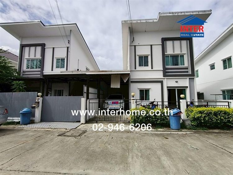 บ้านเเฝด 2 ชั้น 35 ตร.ว. หมู่บ้านแลนซีโอไพรด์ กาญจนาภิเษก-คลองถนน ถนนทางหลวงชนบท นนทบุรี3066 ถนนหมู่บ้านลิสา บางบัวทอง นนทบุรี