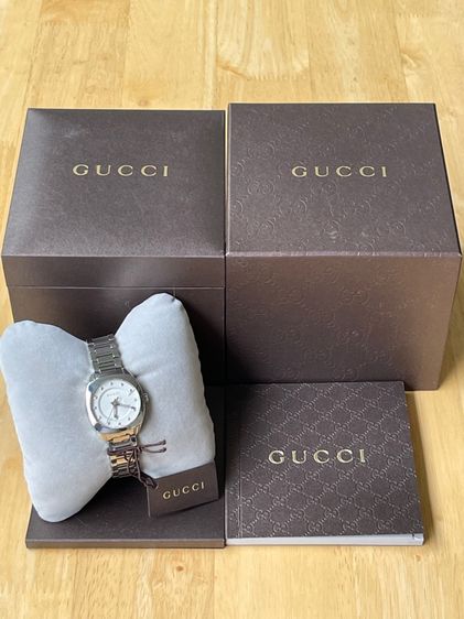 GUCCI GG2570 G Frame 29 mm Diamond Stainless Steel White Dial YA142504 รูปที่ 2
