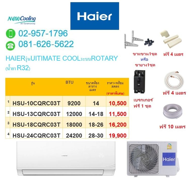 แอร์บ้านราคาถูกที่สุด