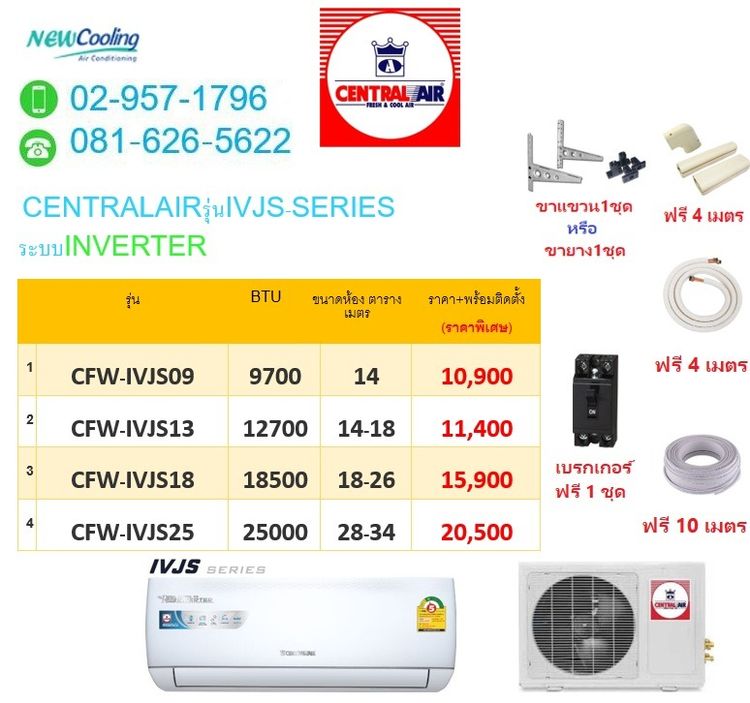 แอร์บ้านราคาถูกมิตซูบิชิ ระบบอินเวอรเตอร รุ่นGY SERIES ราคาแอร์พร้อมติดตั้ง 19700บาทฟรีติดตั้งแอร์ รูปที่ 18