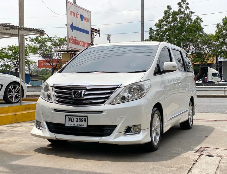 Toyota Alphard 2012 2.4 V Van เบนซิน ไม่ติดแก๊ส เกียร์อัตโนมัติ ขาว รูปที่ 3