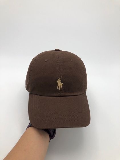 โปร 9.9 Sale หมวกโปโลสีน้ำตาล Polo Ralph Lauren - The Iconic Cotton Chino Ball Cap แท้ 💯 มือสอง รูปที่ 2
