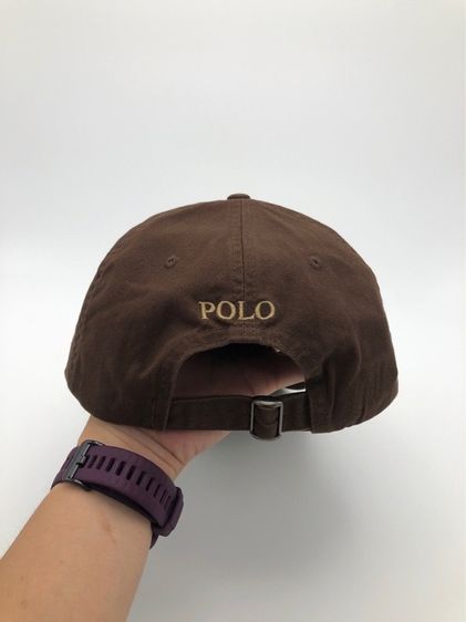 โปร 9.9 Sale หมวกโปโลสีน้ำตาล Polo Ralph Lauren - The Iconic Cotton Chino Ball Cap แท้ 💯 มือสอง รูปที่ 6