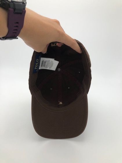 โปร 9.9 Sale หมวกโปโลสีน้ำตาล Polo Ralph Lauren - The Iconic Cotton Chino Ball Cap แท้ 💯 มือสอง รูปที่ 4