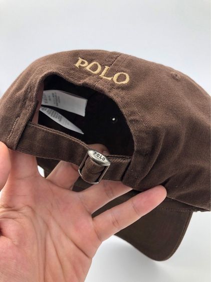 โปร 9.9 Sale หมวกโปโลสีน้ำตาล Polo Ralph Lauren - The Iconic Cotton Chino Ball Cap แท้ 💯 มือสอง รูปที่ 7