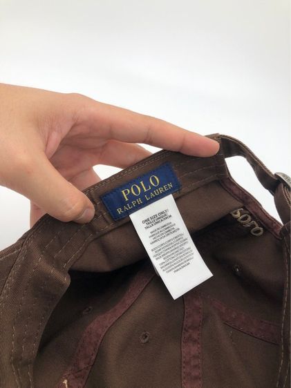 โปร 9.9 Sale หมวกโปโลสีน้ำตาล Polo Ralph Lauren - The Iconic Cotton Chino Ball Cap แท้ 💯 มือสอง รูปที่ 5