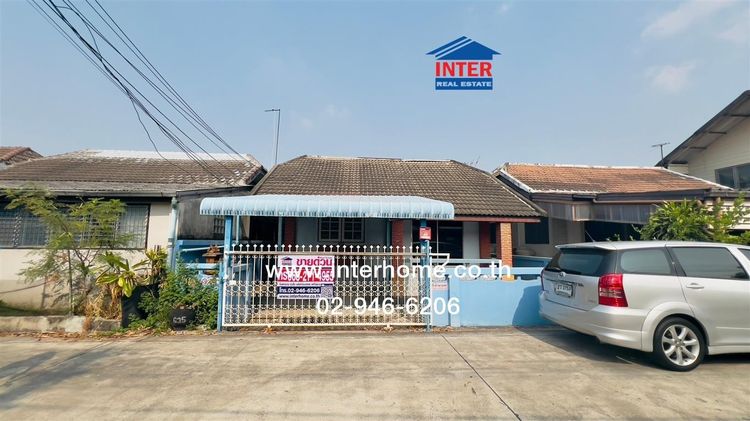 บ้านเดี่ยว 1 ชั้น 34 ตร.ว. หมู่บ้านเอื้ออาทรเสมาฟ้าครามคลอง2 ใกล้โลตัสลำลูกกาคลอง2 ถนนลำลูกกา ถนนพหลโยธิน ลำลูกกา ปทุมธานี