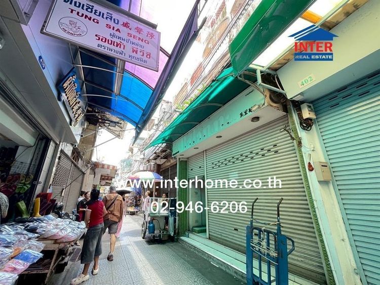 อาคารพาณิชย์ 6 ชั้น 24 ตร.ว. ซอยวานิช1 ถนนเยาวราช ถนนเยาวพานิช เขตสัมพันธวงศ์ กรุงเทพมหานคร