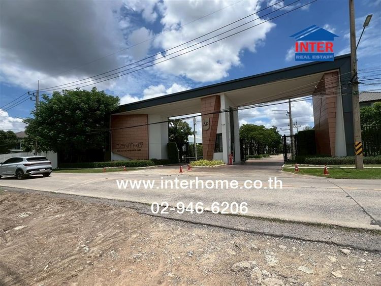 บ้านเดี่ยว 2 ชั้น 64.5 ตร.ว. หมู่บ้านเซนโทร ราชพฤกษ์-345 ซอยใจเอื้อ ใกล้สถานีไฟฟ้าปทุมธานี2 ถนน345 ถนนสะพานนนทบุรี-บางบัวทอง เมืองปทุมธานี ป