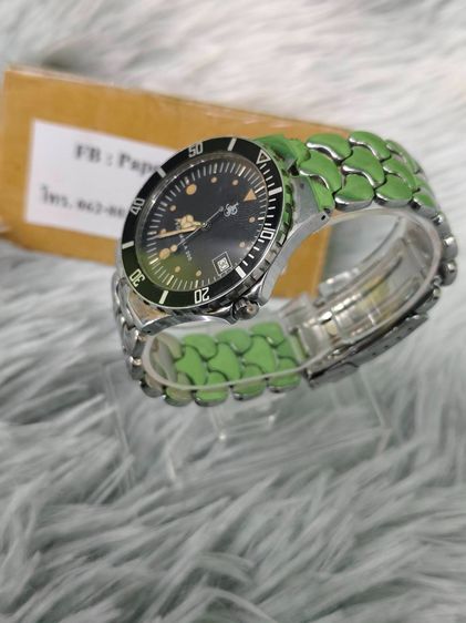 นาฬิกาข้อมือ SWISS BRAND - JPS FORMULA 200 - ตัวเรือนแสตนเลส สภาพสวย รูปที่ 4