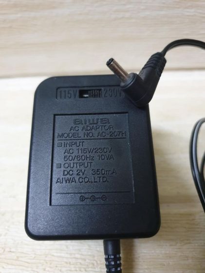 ขายอแดบเตอร์Aiwa 2v 350ma สำหรับใช้งานกับเครื่องเล่นเทป Aiwa  สภาพสวยใช้งานปกติ  หายาก