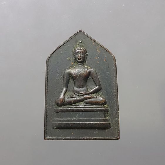 เหรียญพระพุทธเชียงแสน สิงห์หนึ่ง หลังลายเซ็นจอมพล ป.พิบูลย์สงคราม พ.ศ.๒๔๙๕