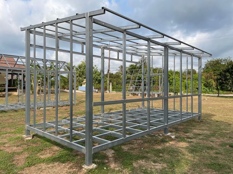 โครงสร้างเหล็ก บ้านน็อคดาวน์ แบบ-3 ขนาด 3x6 เมตร หลังคาทรง Modern รูปที่ 7