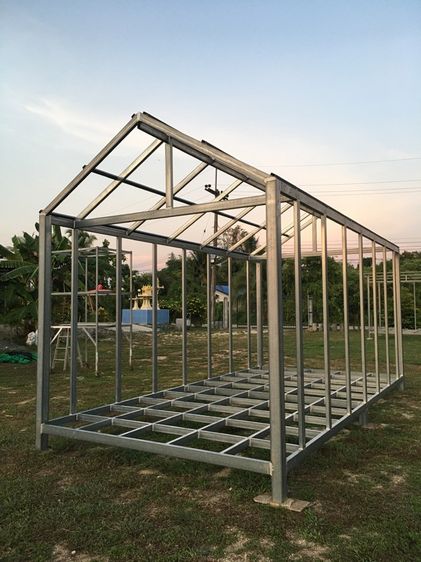 โครงสร้างเหล็กกัลวาไนซ์ บ้านน็อคดาวน์ ขนาด 3x6 เมตร ทรงจั่ว-นอร์ดิก สไตล์ประยุกต์ รูปที่ 9