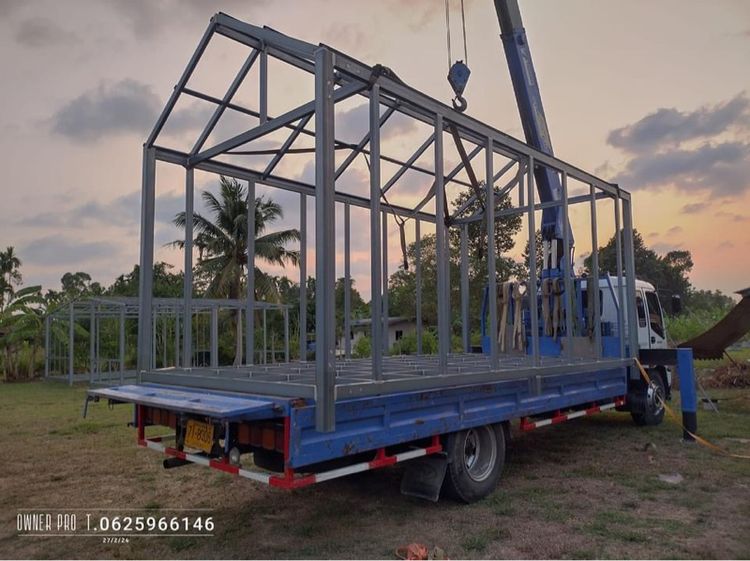 โครงสร้างเหล็กกัลวาไนซ์ บ้านน็อคดาวน์ ขนาด 3x6 เมตร ทรงจั่ว-นอร์ดิก สไตล์ประยุกต์ รูปที่ 2