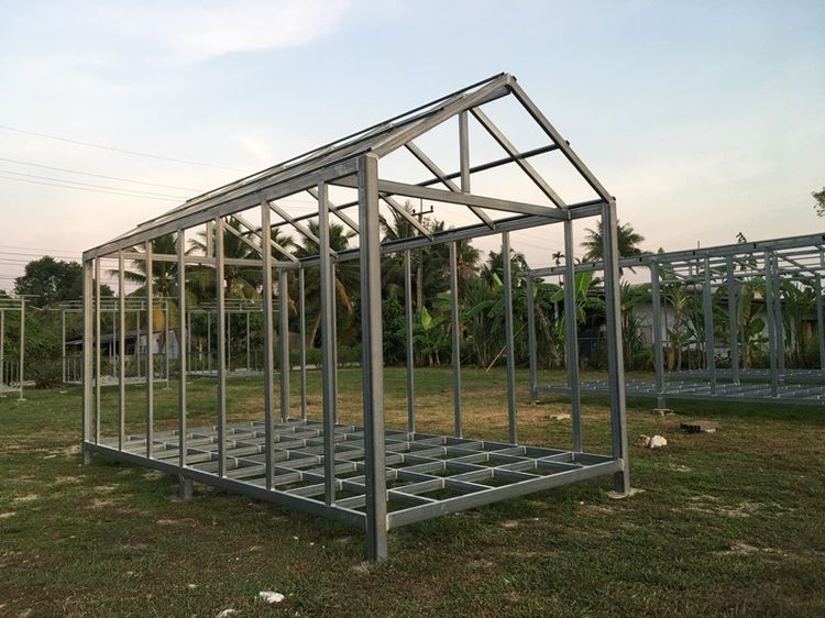 โครงสร้างเหล็กกัลวาไนซ์ บ้านน็อคดาวน์ ขนาด 3x6 เมตร ทรงจั่ว-นอร์ดิก สไตล์ประยุกต์ รูปที่ 8
