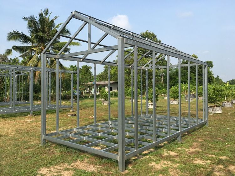 โครงสร้างเหล็กกัลวาไนซ์ บ้านน็อคดาวน์ ขนาด 3x6 เมตร ทรงจั่ว-นอร์ดิก สไตล์ประยุกต์ รูปที่ 5