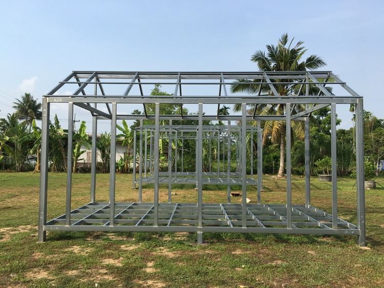 โครงสร้างเหล็กกัลวาไนซ์ บ้านน็อคดาวน์ ขนาด 3x6 เมตร ทรงจั่ว-นอร์ดิก สไตล์ประยุกต์ รูปที่ 6
