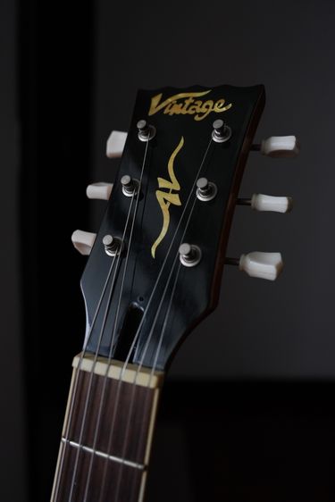 กีตาร์ Vintage AVH3 Semi-Hollow Electric รูปที่ 3