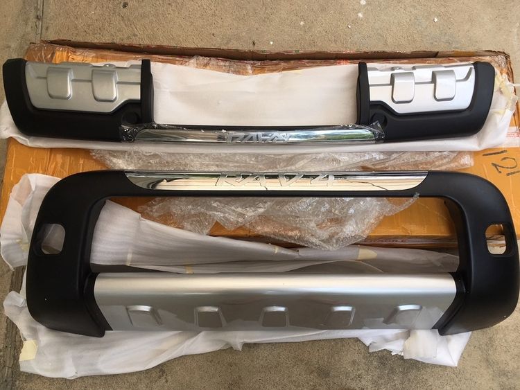 กันชน ด้านหน้า ด้านหลัง 2006-2011 Toyota RAV4 คุณภาพสูง ABS Chrome รูปที่ 9