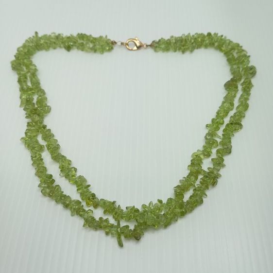 อัญมณี สร้อยคอและจี้ 🔖สร้อย เพอริดอท เส้นคู่ งานสวย ใส่ได้หลายแบบ