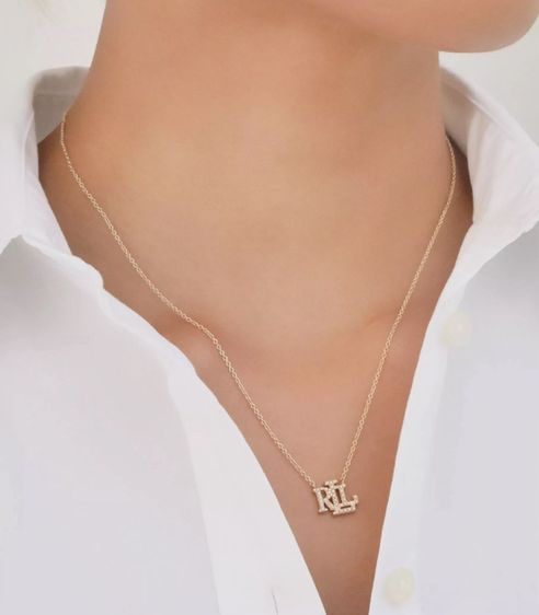 สร้อยคอราฟ Lauren Ralph Lauren LRL Necklace ✨ ของใหม่ งานแท้ 💯  รูปที่ 2