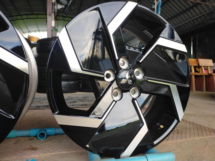 แม็กมิตซู ขอบ18 กว้าง7 et46 ใหม่ป้ายแดงสีเดิมใส่ mitsubishi 5 รูได้ทุกรุ่น รูปที่ 4