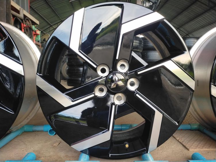 แม็กมิตซู ขอบ18 กว้าง7 et46 ใหม่ป้ายแดงสีเดิมใส่ mitsubishi 5 รูได้ทุกรุ่น รูปที่ 2