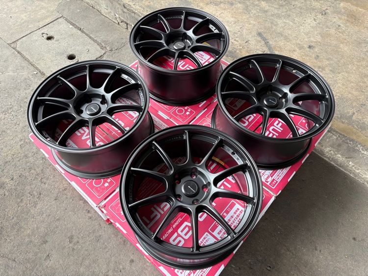 ล้อแม็กมือ1 ขอบ18 TC105 5รู114 กว้าง8.5 ออฟ35 สีดำ งานSEVENFIFTH งานสวยมากๆ รูปที่ 3