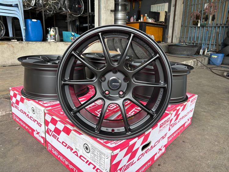 ล้อแม็กมือ1 ขอบ18 TC105 5รู114 กว้าง8.5 ออฟ35 สีดำ งานSEVENFIFTH งานสวยมากๆ รูปที่ 4
