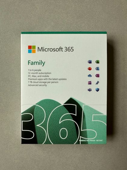 MICROSOFT 365 ไมโครซอฟต์ 365 MICROSOFT 365 FAMILY (1 TO 6 PEOPLE - ENGLISH 12M SUB FPP-6GQ-01896 รูปที่ 6