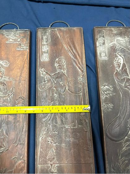 แผ่นไม้แกะสลัก หญิงงามทั้งสี่ สะสม รูปที่ 12