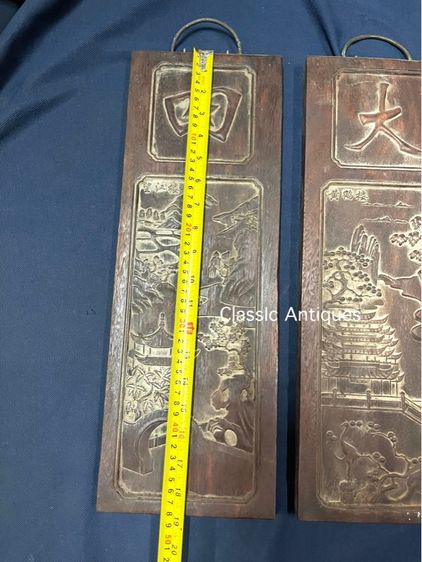 แผ่นไม้แกะสลัก สี่ฤดู สะสมA1 รูปที่ 10