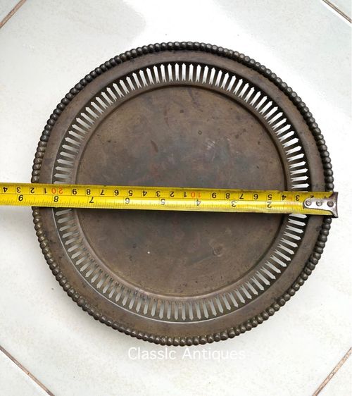 ถาด ทองเหลือง ไถงวน โบราณA2 รูปที่ 9